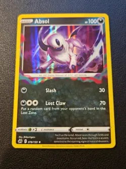 Pokemon SWSH Crown Zenith RARE HOLO Card - Absol 076/159 - Image 1