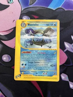 BLASTOISE 37/165 Expedition Base Set - Non Holo Rare Pokemon Card TCG - Image 1