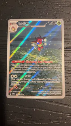 Pokemon Ledian Illustration Rare Holo Card Sv07: Stellar Crown 144/142 90 HP - Image 1