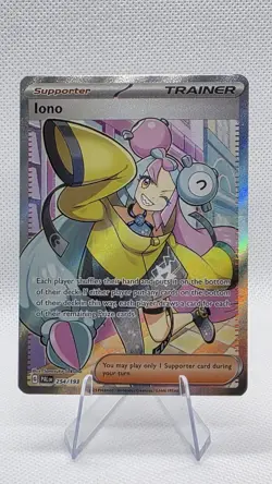 Pokemon TCG Paldea Evolved Iono Holo Ultra Rare Full Art Card 254/193 - Image 1