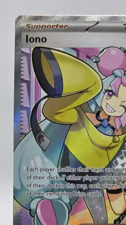 Pokemon TCG Paldea Evolved Iono Holo Ultra Rare Full Art Card 254/193 - Image 3