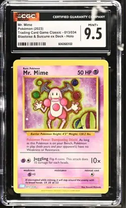 Mr. Mime 013/034 Trading Card Game Classic Holo - Image 1