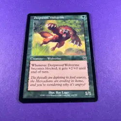 Deepwood Wolverine Mercadian Masques Trading Card Magic The Gathering MTG - Image 1