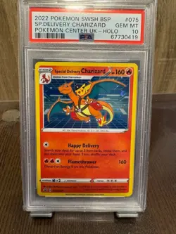 PSA 10 2022 Delivery Charizard #075 Promo Pokemon Card English Gem Mint - Image 1