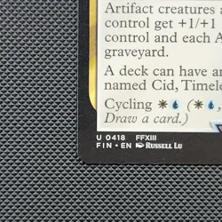 Cid, Timeless Artificer - FIN 0418 NM Final Fantasy MTG Magic pack fresh - Image 5