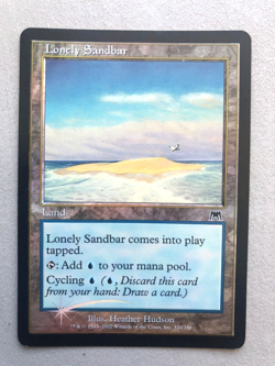 Mtg Carte Magic Onslaught Lonely Sandbar FOIL English MP - Image 1