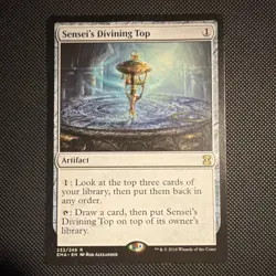 Wizards of the Coast Sensei's Divining Top Eternal Masters Rare Artifact 232 Eng - Image 1