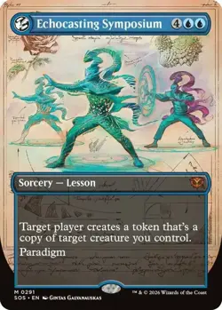 x1 Echocasting Symposium - Borderless M MTG Secrets of Strixhaven M/NM, English - Image 1