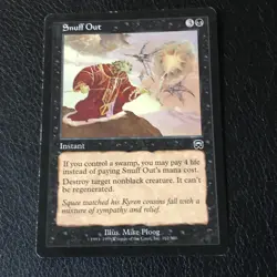 Snuff Out x1 Mercadian Masques LP Condition See Pics - Image 1