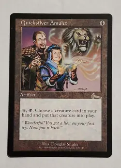 MTG Quicksilver Amulet - Urza's Legacy Regular - LP Magic The Gathering - Image 1