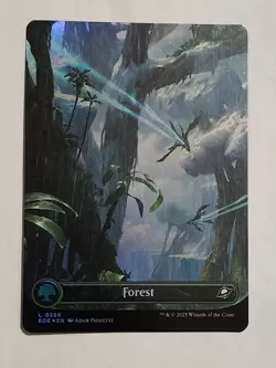 MTG Forest (0266) (Borderless) FOIL - Edge of Eternities Foil - NM Magic - Image 1