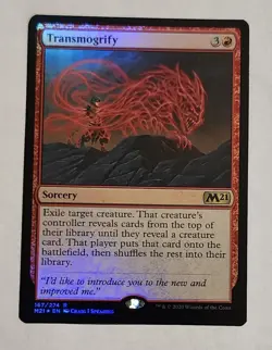 MTG Transmogrify FOIL - Core Set 2021 Foil - NM Magic The Gathering - Image 1