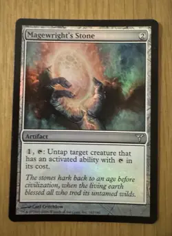 MTG Magewright's Stone Dissension Foil NM - Image 1