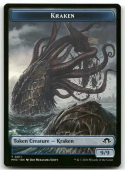 Kraken Token #11 MTG Modern Horizons 3 NM X1 - Image 1