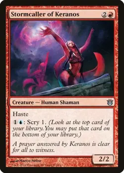 Magic the Gathering MTG Stormcaller of Keranos Born the Gods BNG 112/165 Unc NM - Image 1