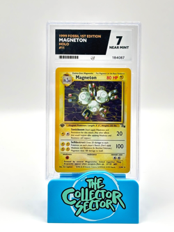 Pokemon Magneton 11/62 Holo Rare Fossil Set WOTC 1st Edition ACE 7 Near Mint - Image 1