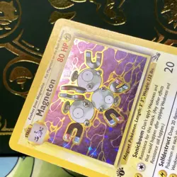 Pokemon 1999 Fossil Holo Rare Magneton 1st Edition 11/62 LP - Image 4