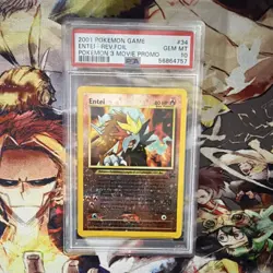 Pokemon TCG 2001 Entei 34/53 Wotc Promo Reverse Holo PSA 10 - Image 1