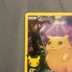 Pokemon Pikachu TCG Holo Rare Card 2021 Celebrations Series 5/25 25th - Image 2