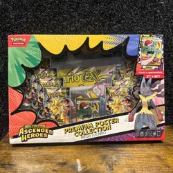 Pokemon Ascended Heroes Premium Poster Collection Mega Lucario EX - NEW & SEALED - Image 1
