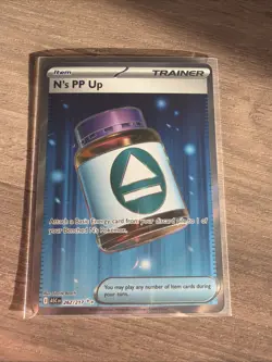 Pokemon TCG N’s PP Up Ascended Heroes Full Art Pokemon Card 262/217 NM/Mint - Image 1