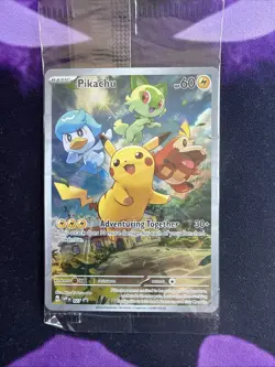 Pokemon TCG Pikachu SVP 027 Black Star Promo Paldea Evolved Sealed NM - Image 1