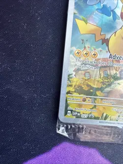 Pokemon TCG Pikachu SVP 027 Black Star Promo Paldea Evolved Sealed NM - Image 5