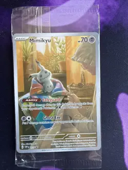 Mimikyu 075 Black Star ETB Promo Paldean Fates S&V Factory Sealed Pokemon TCG - Image 1
