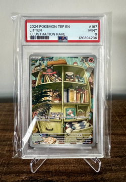 2024 Pokemon TCG Temporal Forces Litten IR #167/162 Mint 9! - Image 1