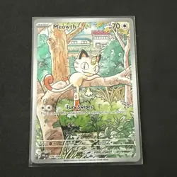 Pokemon Meowth 106/094 – Phantasmal Flames – English IR (Illustration Rare) - Image 1