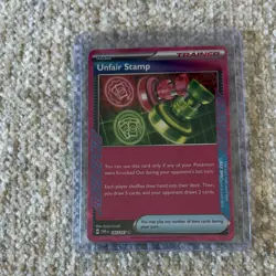 The Pokemon Company Unfair Stamp 165/167 Ace SPEC Rare Trainer Item English - Image 1