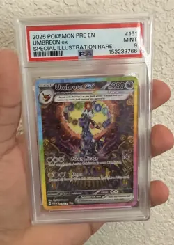 Pokemon Umbreon ex Sv: Prismatic Evolutions Special Illustration Rare PSA 9 MINT - Image 3