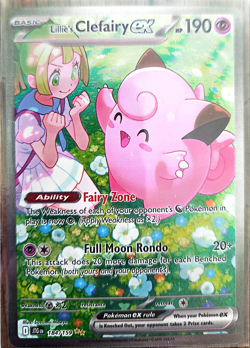 Pokemon TCG Lillie's Clefairy EX 184/159 Journey Together Holo SIR - Image 1