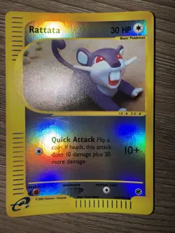 Pokemon TCG - Rattata 128/165 Expedition Base Set Reverse Holo LP / Near Mint - Image 2
