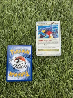 Pokemon TCG: Garchomp LV. X Ultra Rare 97/100 Majestic Dawn - Image 1