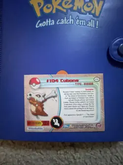 Pokemon Tv Animation Edition Series 2 Cubone #104 Foil Blue Logo 2000 LP - Image 5