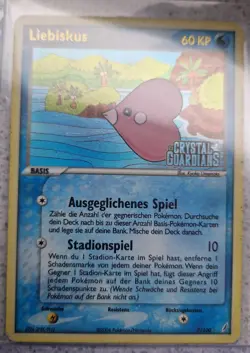 Pokemon Karte Liebiskus 7/100 EX Crystal Guardians Deutsch Played - Image 1