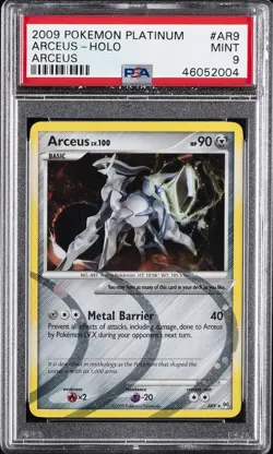 2009 POKEMON PLATINUM ARCEUS #AR9 ARCEUS-HOLO PSA 9 - Image 1