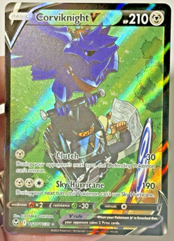 Pokemon 2022 Corviknight V TG18/TG30 UR Silver Tempest Trainer Gallery NM - Image 3