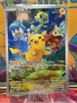 Pokemon TCG Pikachu 027 Paldea Evolved Black Star Promo- SEALED - Image 1