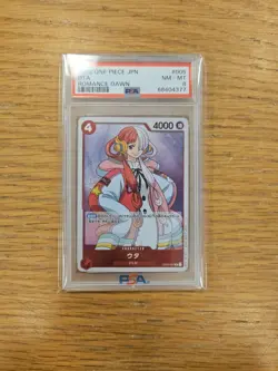 2022 Bandai One Piece Japan UTA Rmance Dawn PSA Grade. 8 NM-MT OP01-005 - Image 1