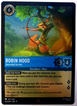 Robin Hood Unrivaled Archer - Disney Lorcana Fabled - FOIL Rare - 162 NM - Image 1