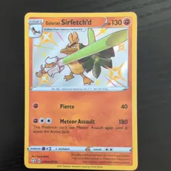 Galarian Sirfetch'd Sv064/Sv122 Shining Fates: Shiny Vault Holo - Image 1
