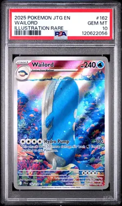 POKEMON PSA 10 2025 SV Journey Together Wailord 162/159 IR *2056 - Image 1