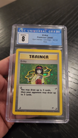 ERIKA - CGC NM 8 - HOLO - 2000 POKEMON GYM HEROES UNLIMITED - #16/132 - Image 2