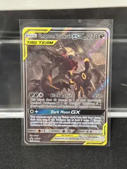 POKEMON Umbreon & Darkrai GX Tag Team Sun & Moon Promo SM241 Sm Holo TCG - Image 1