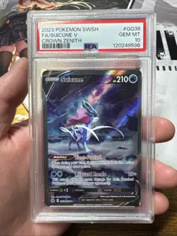 Pokemon 2023 Suicune V GG38 Full Art Crown Zenith GEM MINT PSA 10 - Image 1