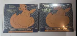 LOT OF 2 Pokemon TCG Shining Fates Elite Trainer Box ETB Factory Sealed New - Image 1