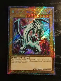 Yugioh Blue-Eyes White Dragon RA03-EN079 Platinum Secret Rare 1st Ed NM - Image 1