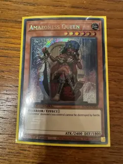 NM Amazoness Queen - SGX3-END01 - Secret Rare 1st Edition yugioh - Image 1